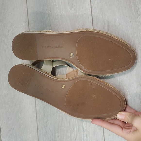 Lucky Brand Womens Rifka Canvas Espadrille Loafer Slip on shoes sz 9M - Picture 10 of 13